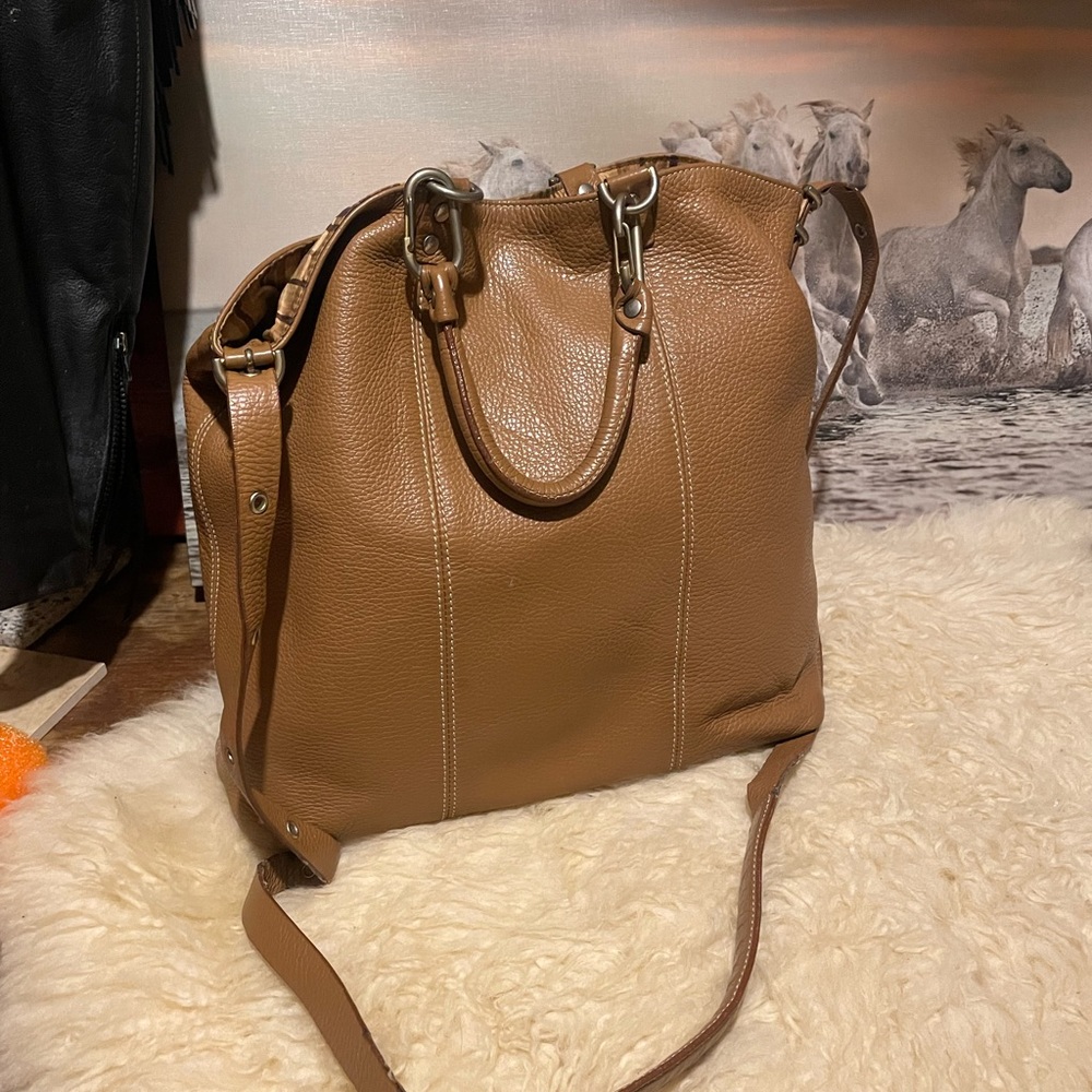 Plinio Visona XL Italian made leather bag